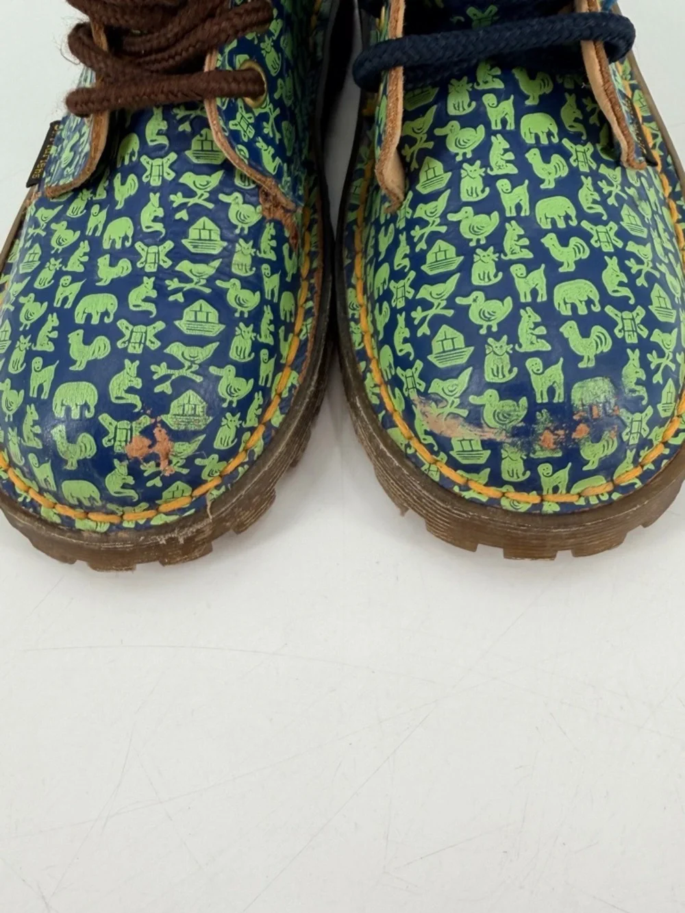 Vintage Dr. Doc Martens Noah’s Ark England Toddler Boots Little Kids 11 FLAWS